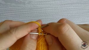 Ажурная кокетка //Вяжем V-образный вырез горловины/Топ Олива