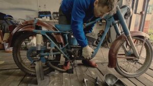 Рестоврация дедовского мотоцикла  (минск м105). Часть 2.