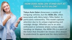 How Does AE86 20v Stand Out at Tokyo Auto Salon?