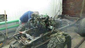 QD32eti на УАЗ. Первый запуск.