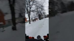 Катались на квадрики Skorpion 125. СЛЕТЕЛА ЦЕПЬ