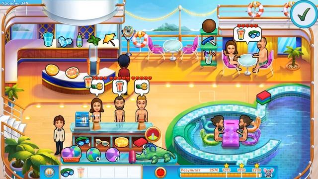 Лодка любви / The love boat - Уровень 34 "Великий комбинатор", Бонус 17 "Не повторяться" смотреть онлайн