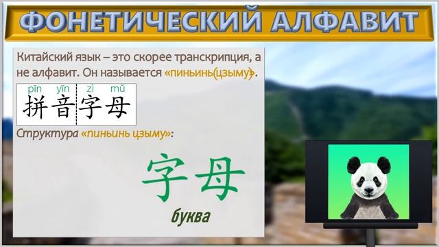 Урок 1. Фонетический алфавит пиньинь в китайском языке. Структура китайского слога.