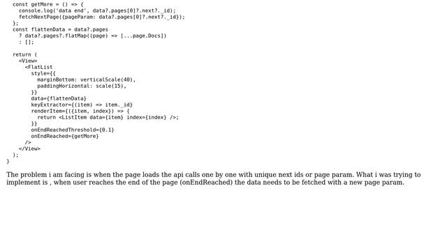 How to implement infinite list using React Query in react native with Flatlist? смотреть онлайн