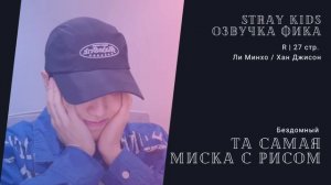 Озвучка фика по Stray Kids | Часть 1/4 | Та самая миска с рисом | авт. Бездомный | minsung, минсоны
