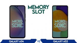 Samsung A54 Vs  Samsung A52