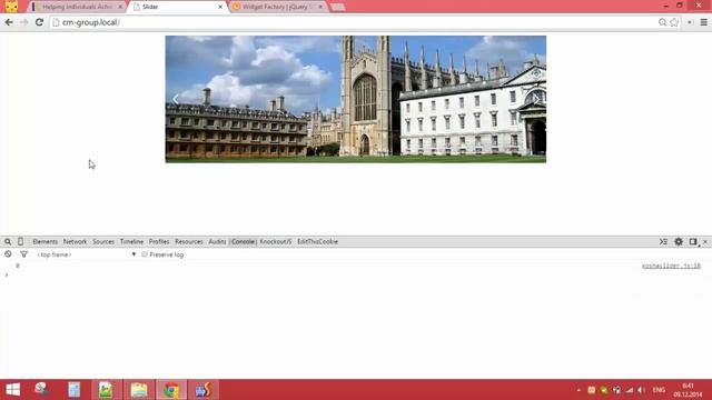 простой слайдер на jquery с использованием jQuery Widget