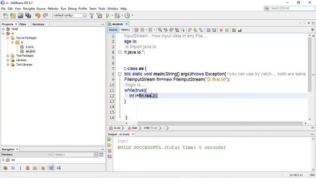 File handling in java [java.io] FileInputStream Full tutorial video with best example in java
