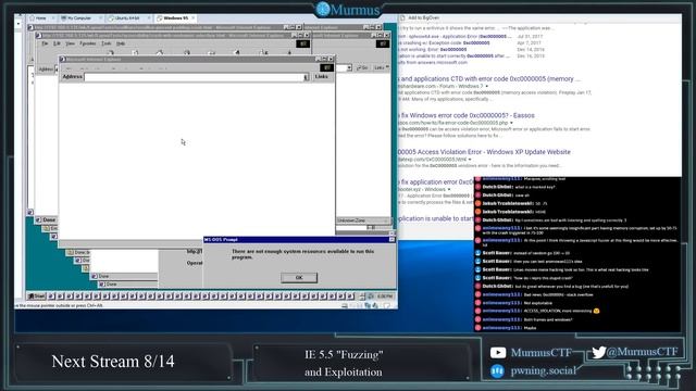 Stream Recording: Windows 95 Bug Finding #2 - Testing IE 5.5 смотреть онлайн