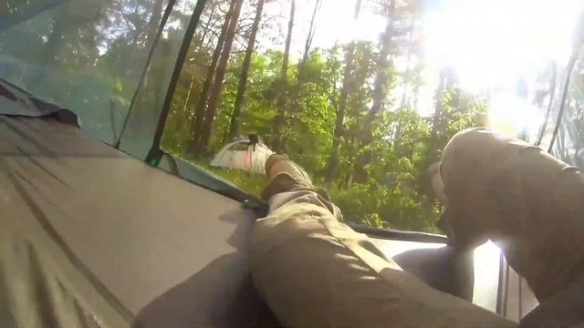 трехточечная подвесная гамак-палатка Skywood - портативный дом на дереве смотреть онлайн