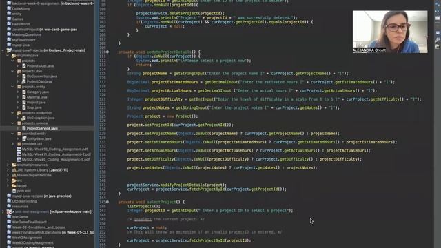 Backend Software Development JAVA CRUD MySQL operations on a project database смотреть онлайн
