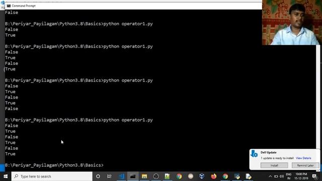 ? Python Comparison and Logical Operator | ?Python for beginners | ?Python complete course in Tamil