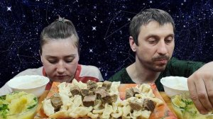 ЧЕЧЕНСКИЕ ГАЛУШКИ МУКБАНГ ЖИЖИГ ГАЛНАШ | MUKBANG ZIZHIG GALNASH #mukbang #мукбанг