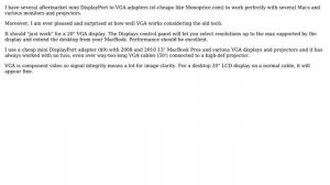 Apple: Reservations on buying a mini DisplayPort to VGA adapter (3 Solutions!!)