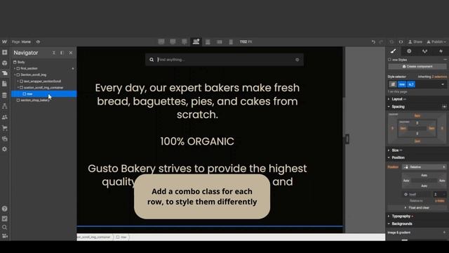 How to create a parallax scroll animation in webflow