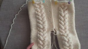 Как связать детский комбинезон с косами и капюшоном спицам H1 #вязание,#комбинезон,#спицами ENG SUB