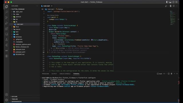 Flutter Firebase Integration with Firebase CLI