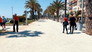 4K Sitges - city near Barcelona Walk tour | Travel video |