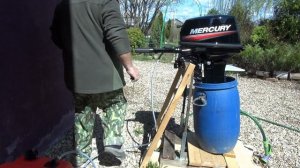 Mercury 15MH 294cc.  Первый запуск и начало обкатки.