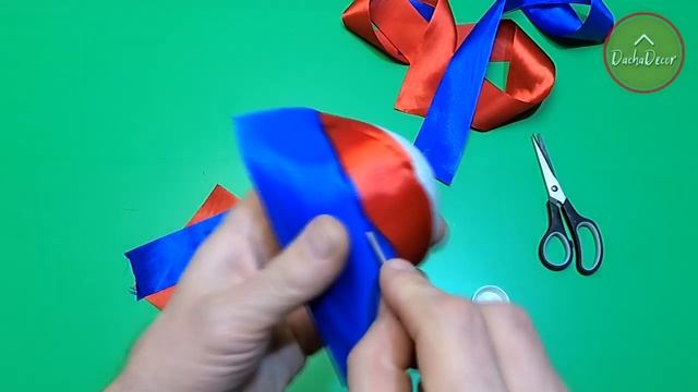 ? НОВОГОДНИЕ ИГРУШКИ НА ЁЛКУ ? из атласных лент | DIY Christmas toy