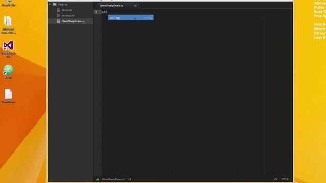 Using the OmniSharp Plugin with the Atom Text Editor смотреть онлайн