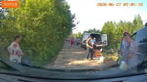 несанкционированная торговля в СНТ "ВОСХОД" Раменского района М.О. часть 1