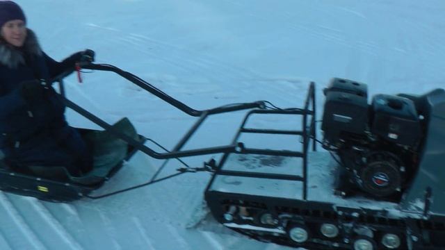 Покатушки по Байкалу на мото собаке. смотреть онлайн