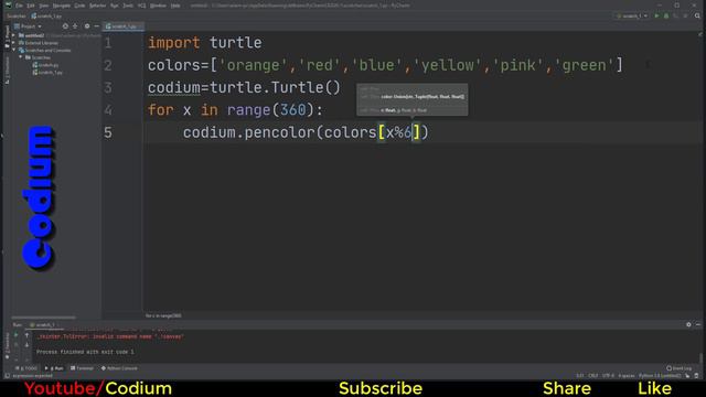 Python Full Course |Colorful Spiral animation | Day 39 смотреть онлайн
