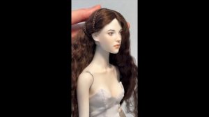 Создание парика для фарфоровой куклы. Doll Wigmaking.