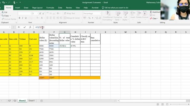 ABC ANALYSIS USING EXCEL