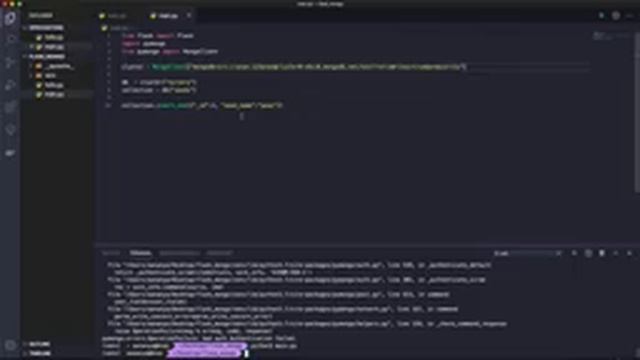 Build a Flask app with MongoDB. смотреть онлайн