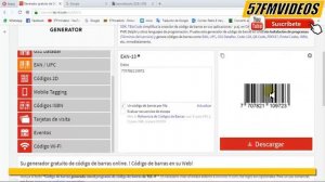 COMO GENERAR CODIGOS DE BARRAS PARA PRODUCTOS