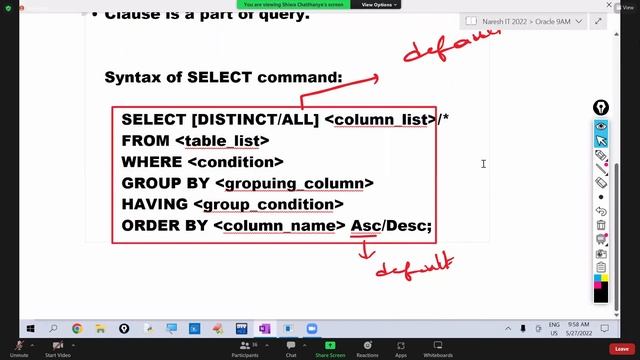 Oracle Lecture [26] 27May2022 On Miscellaneous Build in Functions in  SQL||Smart Java Developer||