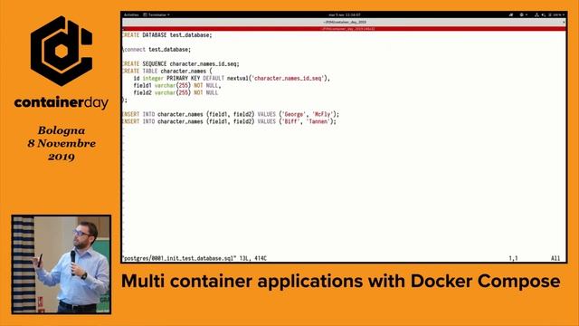 Paolo Ferretti - Multi container applications with Docker Compose - containerday 2019 смотреть онлайн