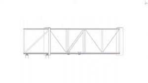 Комплектующие для откатных телескопических ворот. Проезд до 4.25 метра.