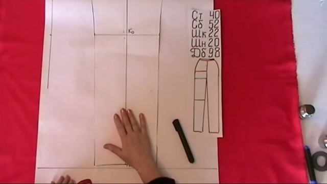 Как сделать выкройку брюк.