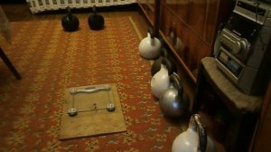 Упражнения с гирями."Рывок - мельница" с гирями 32+32 кг.Alternating/gorilla snatch 32+32 kg.