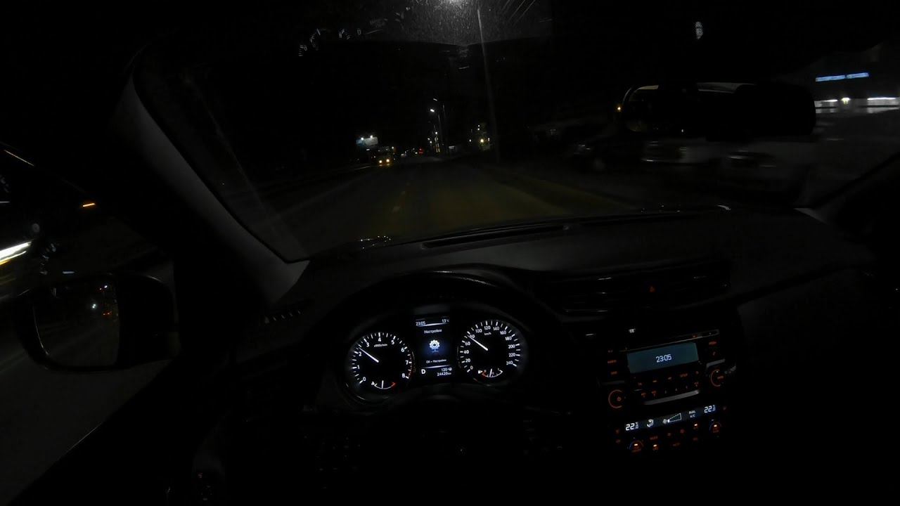 Nissan Qashqai Ночное вождение