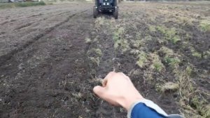 Покупка новой почва фрезы и первая работа на целене . Трактор мтз 82.2
