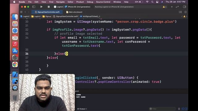 (Part-4)Signup Validation with Profile Picture, Email, Password and Keyboard handling in Swift Hind