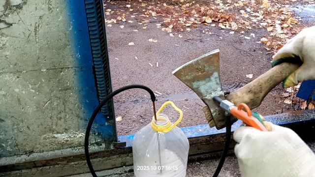 Пескоструй от левши самодельный с малым расходом песка. смотреть онлайн