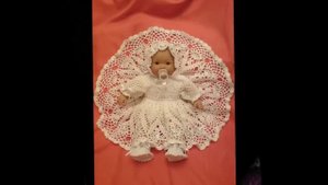 Романтичное ажурное крестильное платье    Вязание для девочки