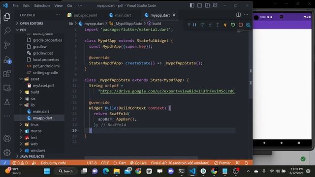 How to create PDF reader application in #flutter  (2023) || Easiest way ||  flutter_cached_pdfview