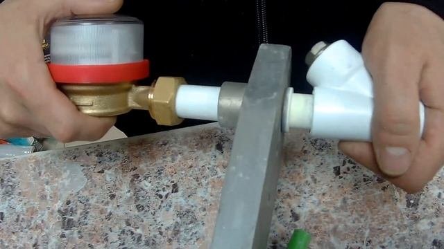 Счетчики воды установка на полипропилен самостоятельно поэтапно