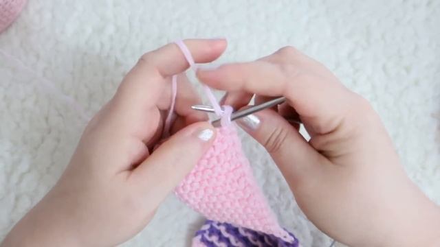 Удобные  следки на 2 спицах.  Мастер класс. Как вязать следки на 2 спицах. Любимый Василек.