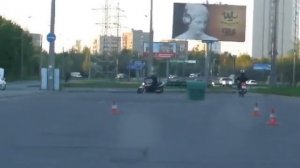 Учусь водить мотоцикл