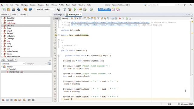 Java practice 5 print the sum addition, multiply, subtract, divide and remainder of two numbers смотреть онлайн