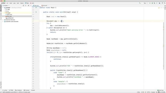 Парсинг XML в Java методом DOM на практике. Parsing XML Java. смотреть онлайн