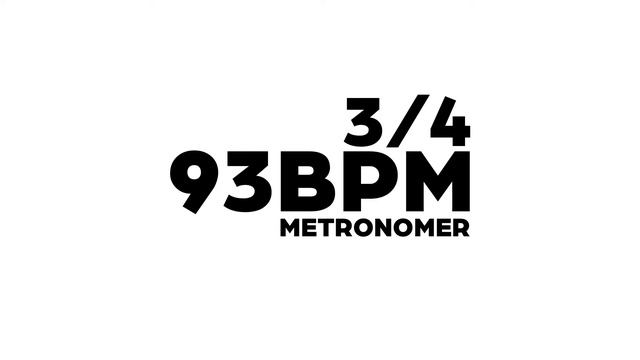 93 BPM Metronome 3/4 смотреть онлайн