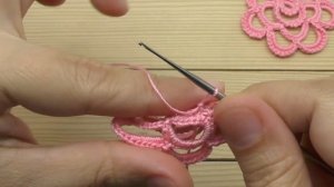 ВЕТОЧКА С ЦВЕТАМИ РОЗЫ простые мотивы для ирландского кружева ВЯЗАНИЕ КРЮЧКОМ мастер-класс CROCHET